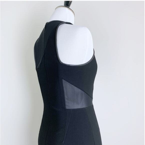 Yigal Azrouel Green & Black Mesh Bodycon Dress Sleeveless Women's Size 4 - Picture 8 of 12